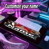 Custom Name Personalized Rammstein Pattern Mousepad, Laptop PC Desk Mat, Decorative Desk Mat for Home Keyboard Pad Gift
