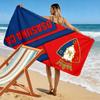 Giant Beach Towel with Osasuna CA Football Crest, Quick Dry Microfiber, Soft Absorbent, for Soccer Fan Beach Pool