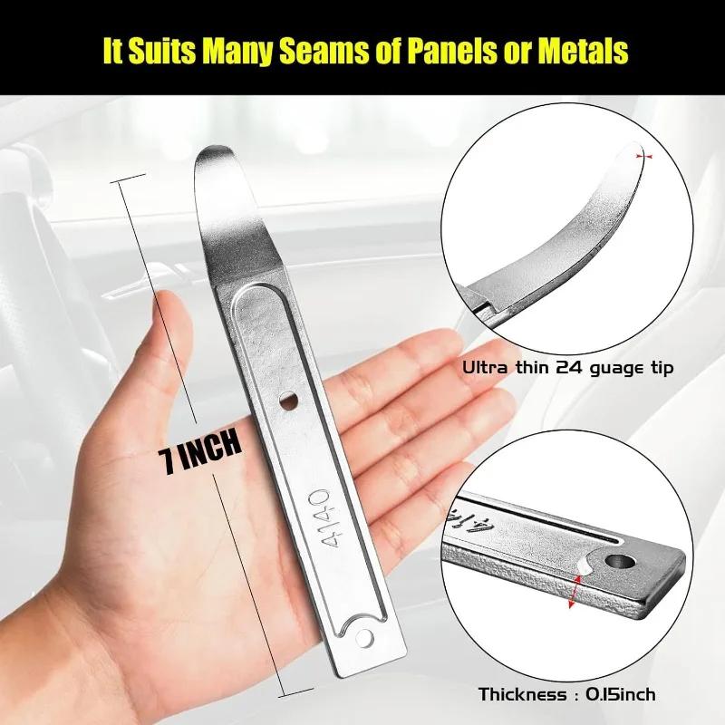 4140 Металлический ломик для снятия обшивки автомобиля Инструмент для снятия обшивки салона автомобиля Металлический мини-карманный ломик из нержавеющей стали Инструмент для снятия обшивки салона автомобиля