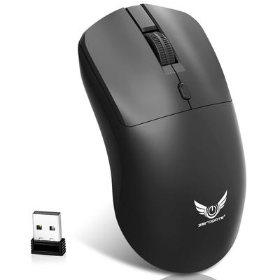 Беспроводная Легкая 4 USB Высокосовместимая с мышью, 2.4G, 800/1200/1600 DPI, Трехуровневая, Питание от батареи, (56g), Экономия энергии, Кнопки, Приемник,