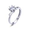 Lindon Classic 925 Sterling Silver Zircon Ring Ladies Jewelry Wedding Promise Party Gift