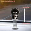 2D Acrylic Cat Bobblehead Bouncing Cat Decoration Cartoon Cat Ornament