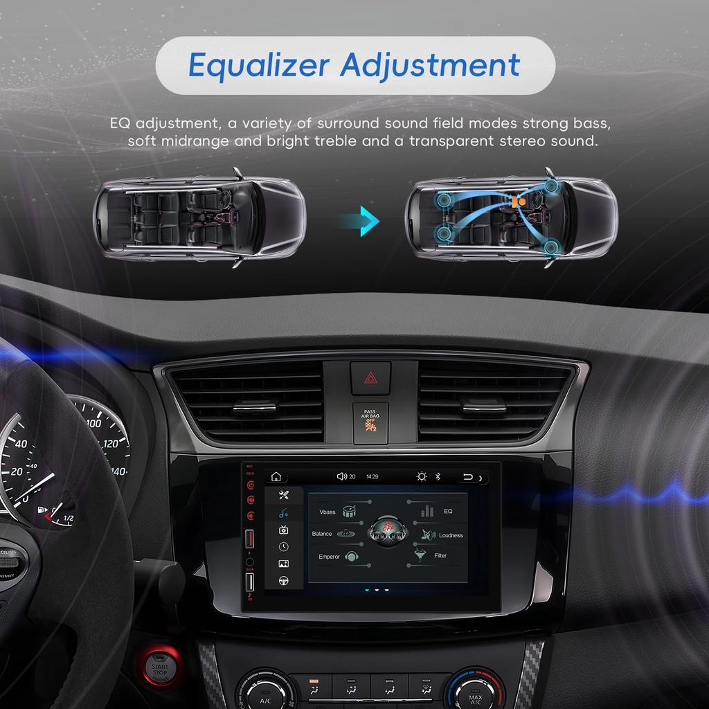 Двухдиновая беспроводная автомагнитола с CarPlay и Android Auto, 7-дюймовый сенсорный IPS-экран, автомобильная аудиосистема