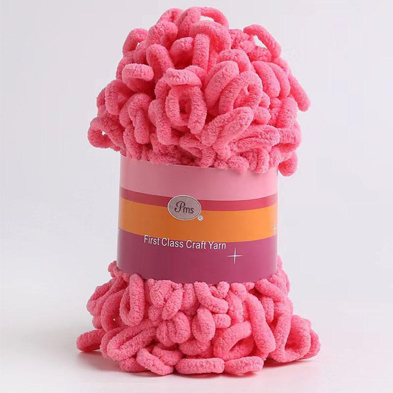 100g Velvet Chunky Yarn Crochet Scarf Finger Knitting Blanket DIY Hand-Woven Bulky Yarn Looped