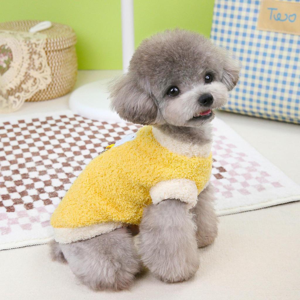 Флисовая одежда для домашних животных 2024 года на осень/зиму: Милая и теплая одежда для маленьких/средних собак и кошек