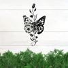 Stunning Iron Butterfly Wall Decor Outdoor Porch Ornament Floral Home Living Room Iron Butterfly Wall Outdoor Iron Butterfly