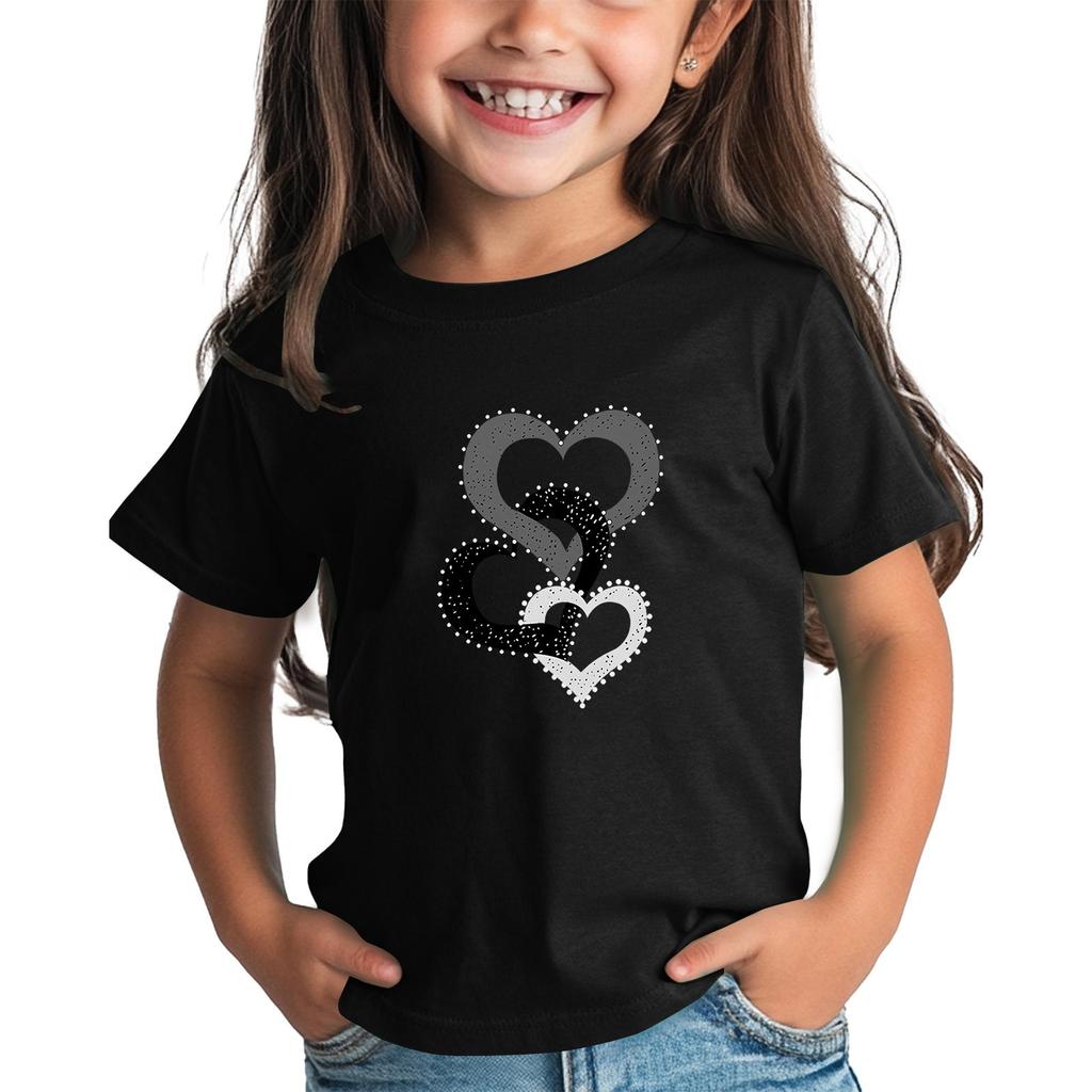 Рубашка на День святого Валентина для малышей, девочек и мальчиков, милые футболки с сердечками, детские футболки на День святого Валентина