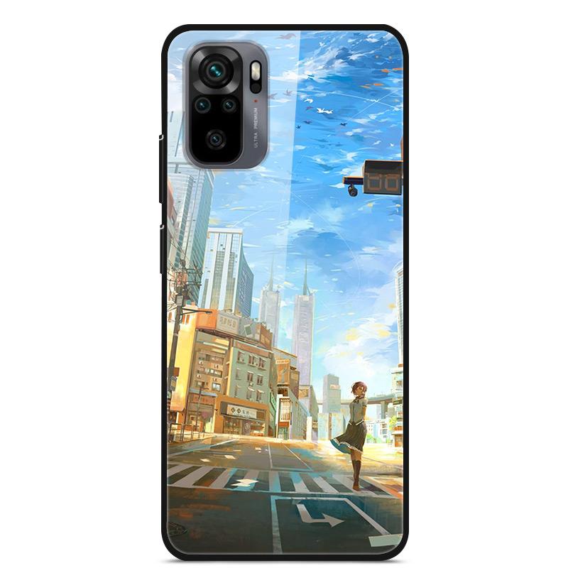 Закаленное Стекло Чехол Для Xiaomi Redmi Note10 Pro Чехол Стеклянная Задняя Крышка Для Xiaomi Redmi Note 10 10Pro Max Чехол Note10 5G Корпус