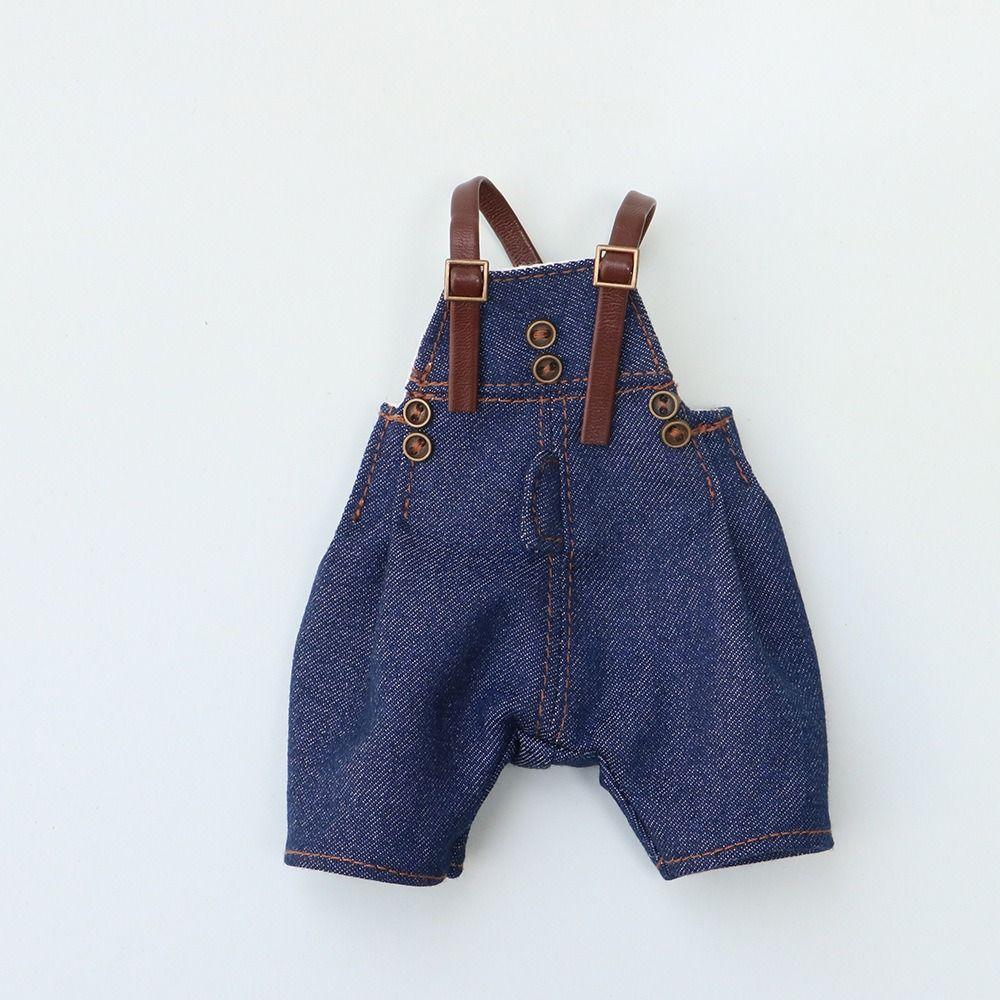 Suspender Trousers Bjd Doll Clothes Dress Up Doll Overalls Doll Denim Pants Doll Accessories