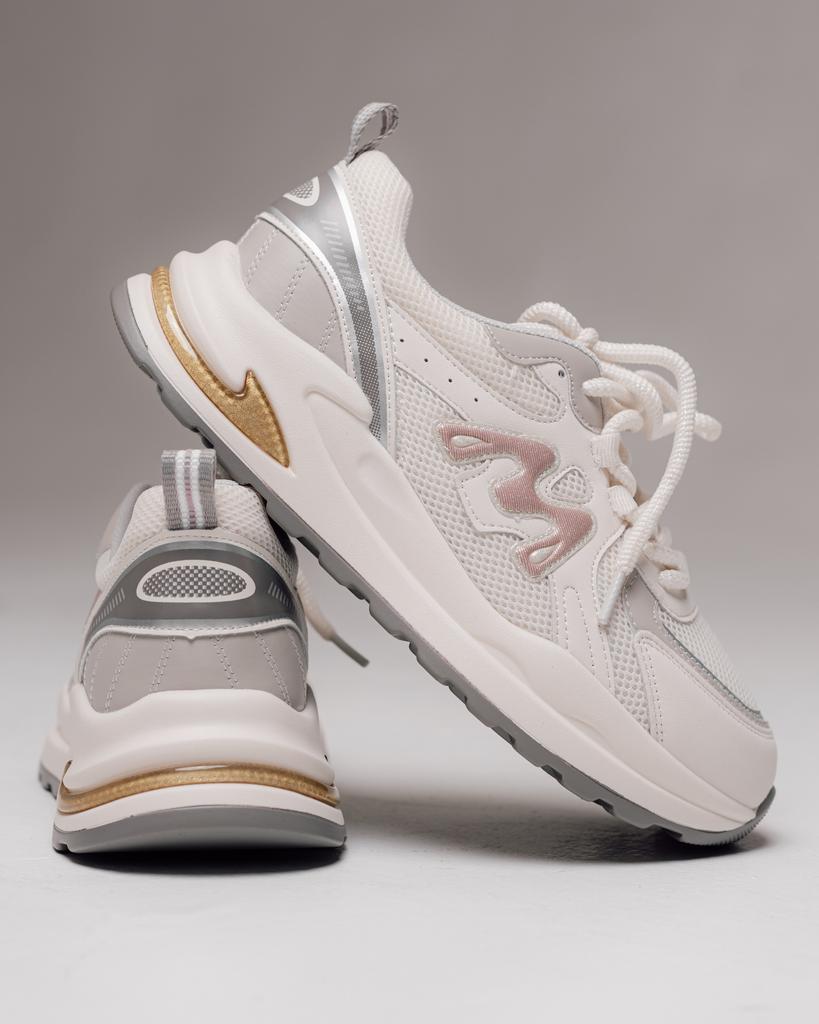 Кроссовки текстильные Allsy 26803 36 молочные кожа