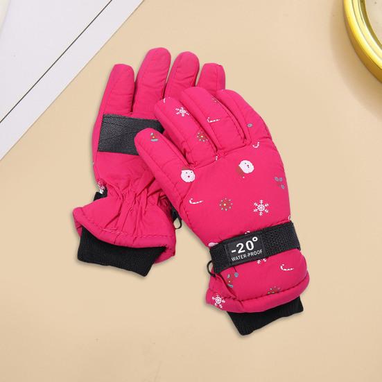 Kids Winter Gloves Warm Thermal Ski Gloves Windproof Snow Mitten for Cold Weather Snowboarding