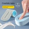 Latex Cowhide Insoles for Shock Absorption, Breathable Summer Sports, Thin Leather, Super Soft