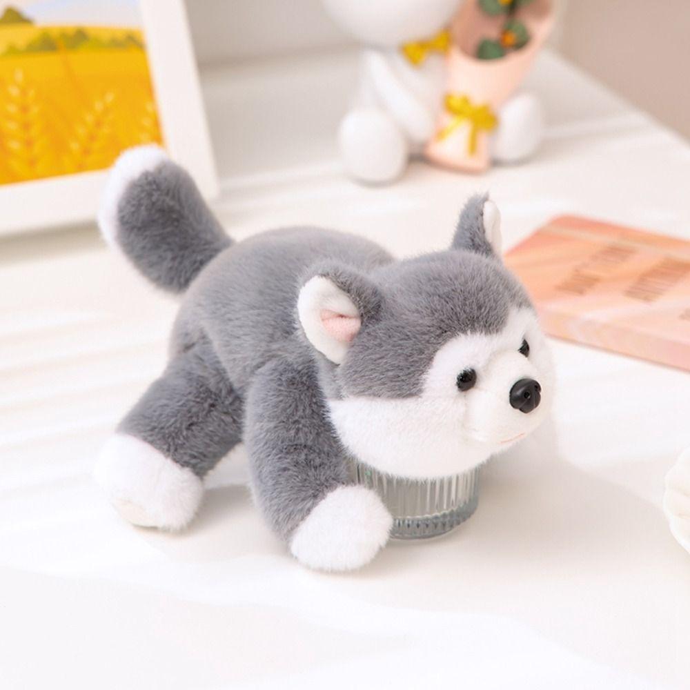 Sloth Husky Plush Lying Animal Table Ornament Stuffed Animal Doll Raccoon Bear Plush Home Decor