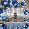 Kit de guirlande de ballons bleu marine - 127 pièces - Décoration de fête - Bébé