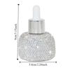 Leakproof Glass Dropper Bottles Rhinestone Inlaid Perfume Container  Travel