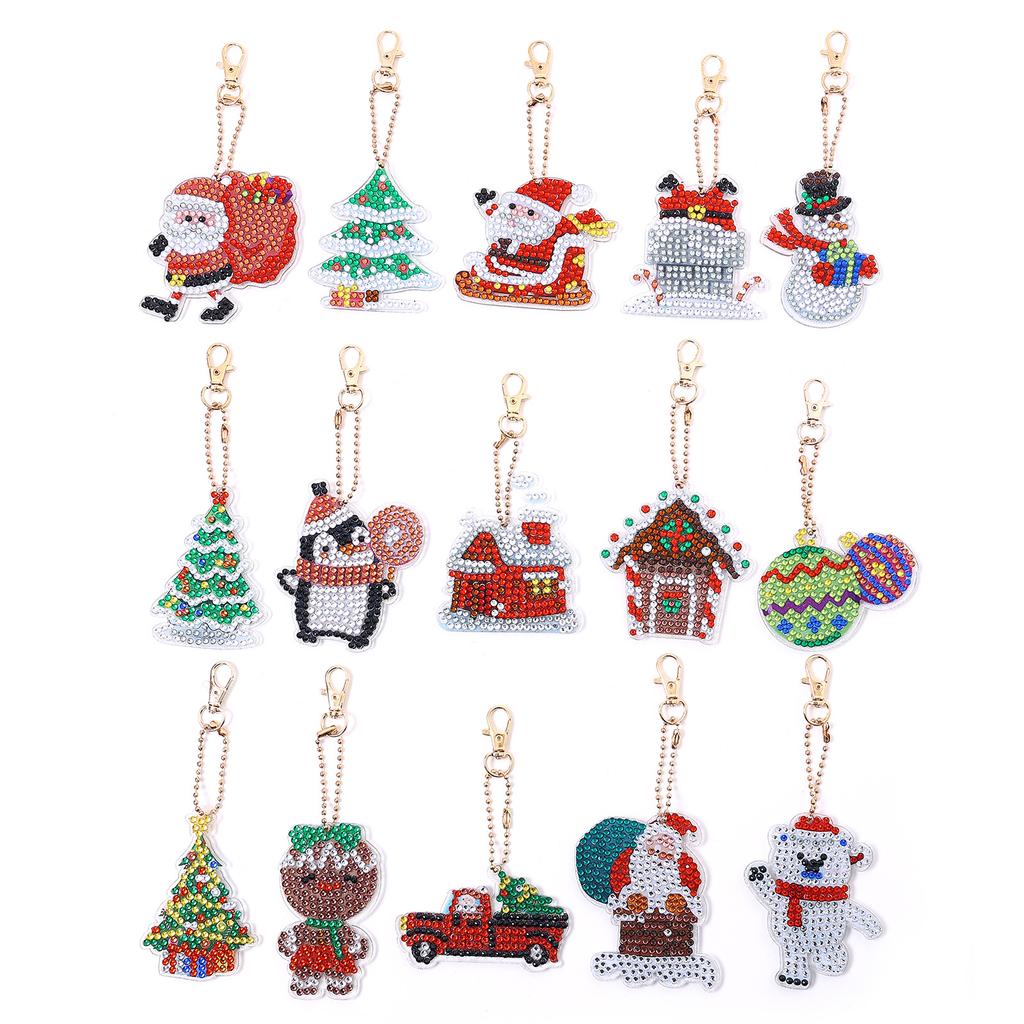 Алмазная картина Бабочка Колибри Брелок Ручной Работы Diy Ювелирные Изделия Подвеска Рождественский Брелок