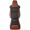 BONFORM Seat Cover Racing Leather Light/Regular Car Front Seat One Size Fits Most Antibacterial and Odor Resistant Brown 4078-91BR