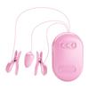 Surprise Box Vibrating Egg and Nipple Clamps with Electro Stimulation Pink