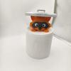 Cute  Raccoon  Toilet   Paper  Holder Playful Bathroom Decor  With  Trash Can  Lid  Cover Unique Gift Idea Funny Home Accessory