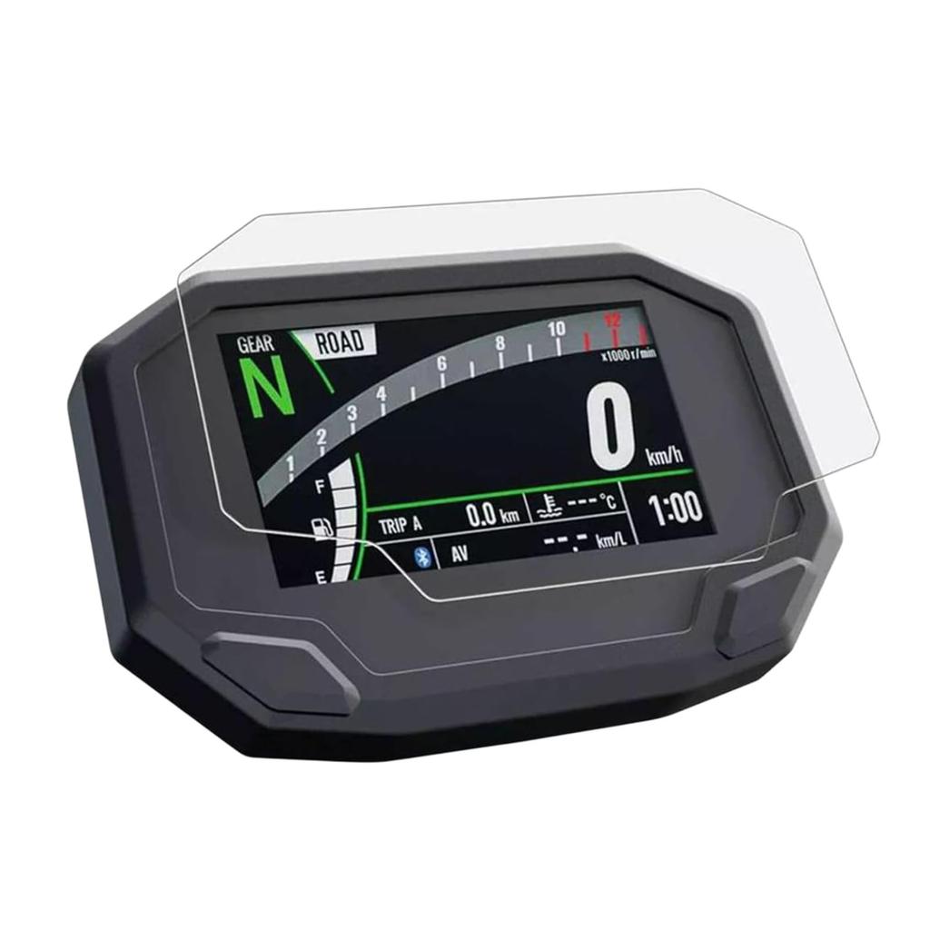 Motokano Пленка для приборной панели для ZX-25R/SE (2023~), ZX-4R/SE, ZX-4RR (2024~), ZX-6R (2024~), и ZX-10R (2021~) - Защитная пленка для приборной панели, набор из 2 штук