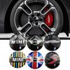 4 шт. Наклейки на центральные колпачки ступиц колес для Mini Cooper JCW R50 R52 R53 R56 R57 R58 R60 MINI CLUBMAN COUNTRYMAN Аксессуары