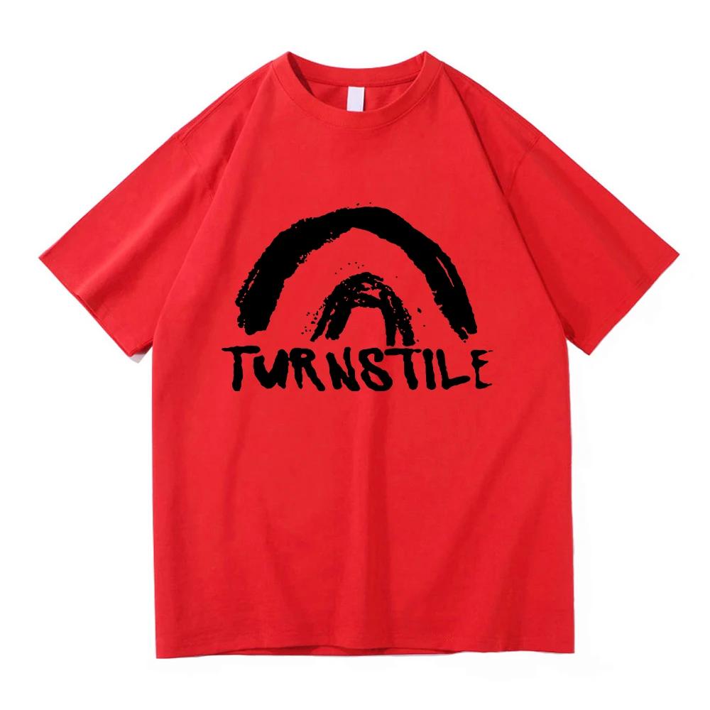 Turnstile Double Rainbow Tshirt 2025 Album Never Enough UnisexUnisex Clothing Harajuku High Quality Clothes Vintage Cotton Tshirts