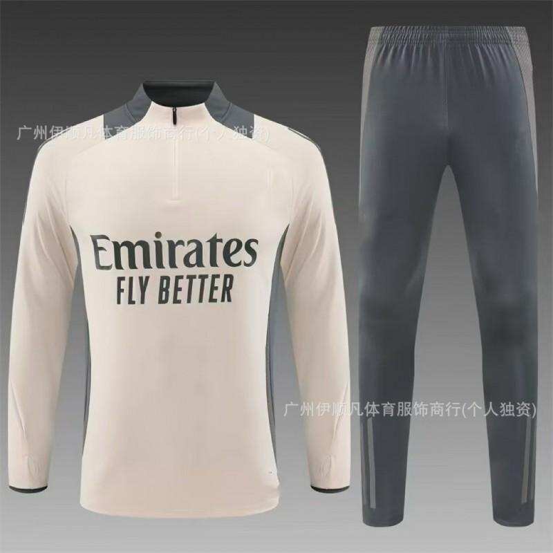 Men Women Soccer Training Jersey Half-Zip Warm-Up Top Napoli PSG AC Milan Brazil Manchester United Fans