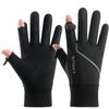 Winter Warm Gloves for Men Outdoor Riding Touch Screen Water-splashing and Windproof Plus Velvet Driving Finger Cold Proof Gloves