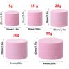 10pcs 5g 15g 20g 30g 50g Colorful Empty Cream Jar Cosmetic Containers Round Plastic Refillable Face Cream Box Travel Bottle Tool