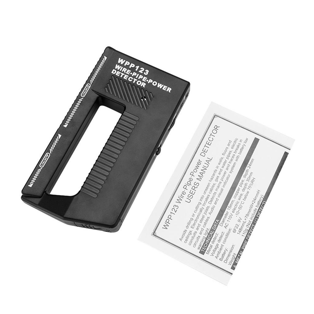 Настенный сканер металлоискатель высокочувствительный детектор проводов и труб с светодиодным индикатором регулируемый многофункциональный сигнал тревоги