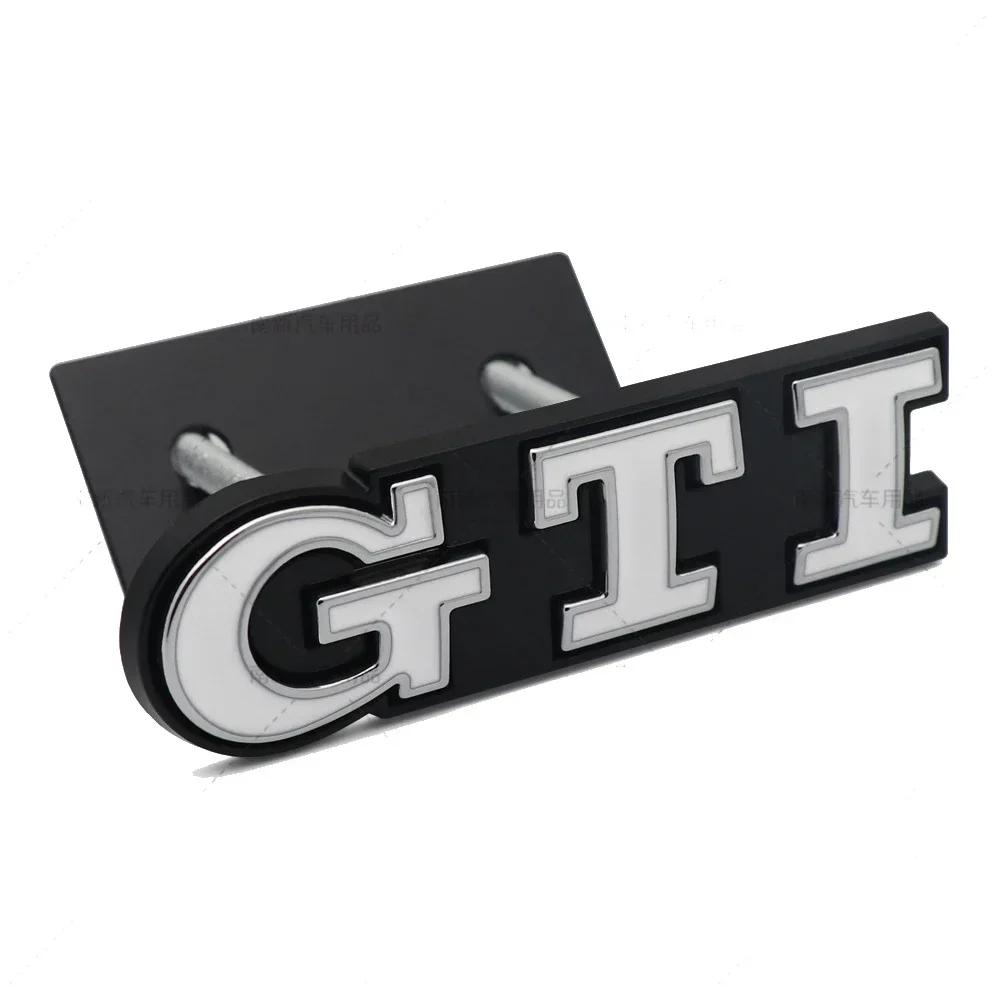 LMN1 VW 2026 Hot Metal GTI Logo Car Front Grille Emblem Badge for Volkswagen Polo Caddy Golf 4 5 6 8 Jetta Tiguan Touran Passat T-Roc