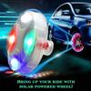 Светодиодный свет Солнечная энергия Вспышка Автомобильный фонарь для колес Лампочка для ступицы шины Вентиль для шин автомобиля Мотоцикла Цветные режимы Вентиль для колес Лампа