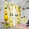2 шт. 2D плоская печать Оконные шторы Лимонад Освежающий напиток Лето Полиэстер Без электричества Украшения для вечеринки Использовать для