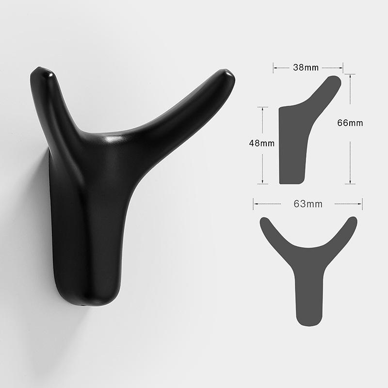 European Antler Wall-Mounted Zinc Alloy Coat & Hat Hook