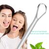 Clean Tongue Scraper Stainless Steel Tongue Remover Tongue Coating Halitosis Oral Care Scraping Brush Tongue Oral Cleaner Tools