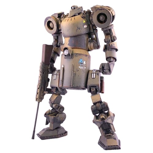 Cavico Kamp Riesen Mars Humanoid Heavy Machine Series, Type IV Humanoid Heavy Machine, Late Production Type/Dark Yellow, 1/35 Scale, Approximately 13.