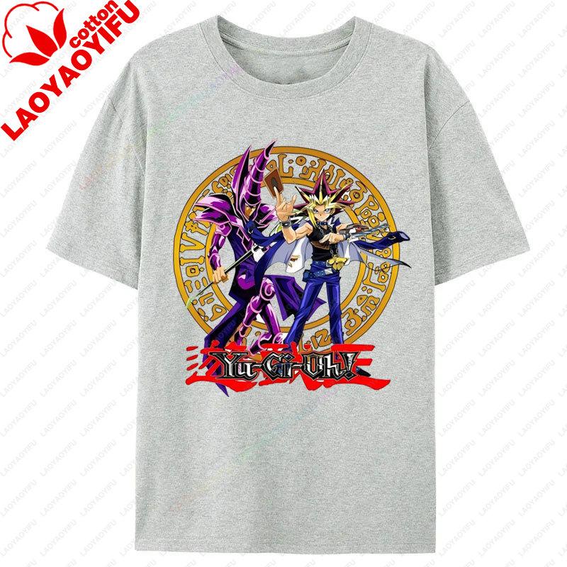YuGiOh Gaming T Shirt Anime Printed TShirt Summer Short Sleeved Tees Cotton Graphic Clothes Vintage Y2k Ropa De Mujer