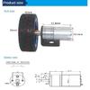 JGA25-370 DC 6/12/24V geared motor/Motor+encoder speed measuring code disc high power large torque balance trolley Smart Car Kit