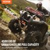 Electric Winch ATV UTV 4500 lb Synthetic Rope Waterproof Remote Control
