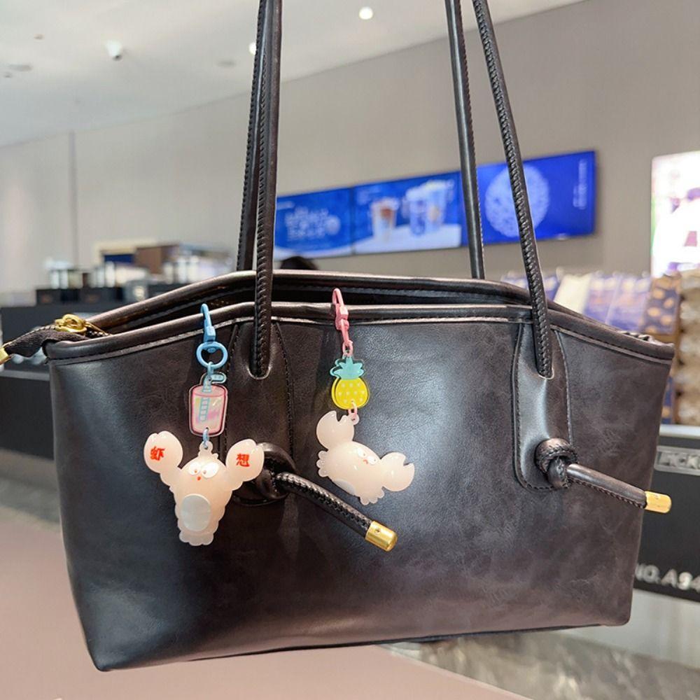 Shrimp Crab Car Key Pendant Uv Sensitivity Bag Hanging Decoration  Backpack