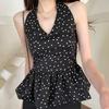 V-neck Halter Ruffle Vest Top Y2k Women Camisole Fashion Sleeveless Crop Top  Spring Summer
