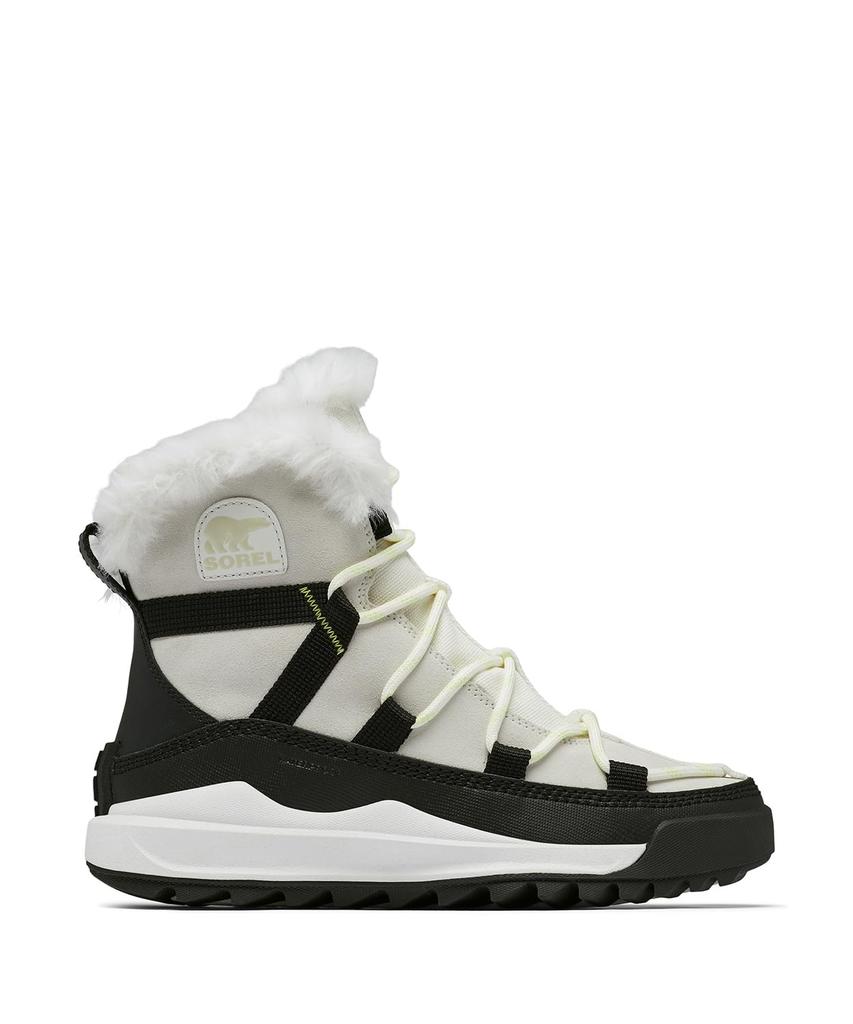 Sorel Out and About Remix Gracie Waterproof Boots, Women's, Size 23.0cm, Sea Salt, Black, NL5050