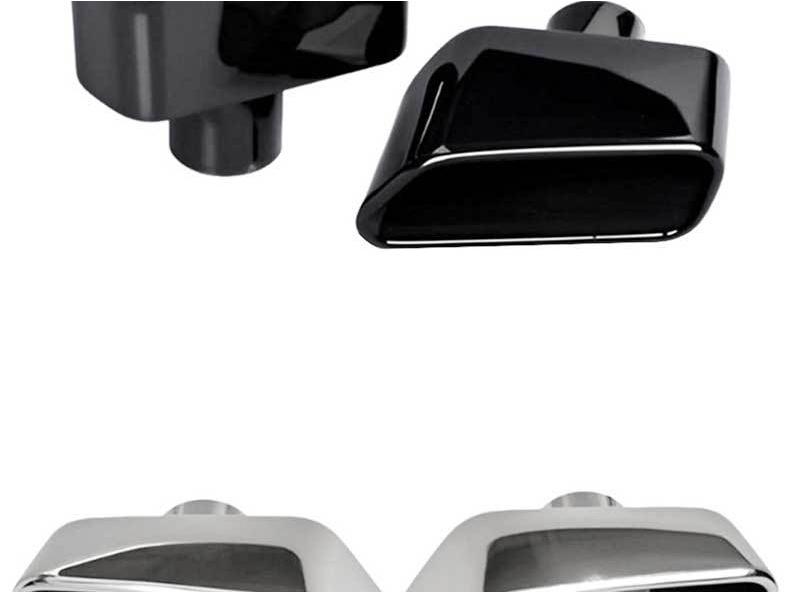 Автомобильная черная титановая выхлопная труба из нержавеющей стали с квадратным выходом для BMW