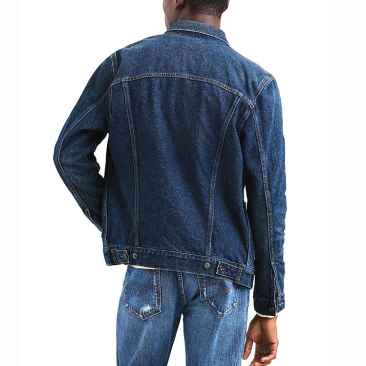 Levis Серия Midnight Blue Label Однотонная Удобная Повседневная Джинсовая Куртка с Длинным Рукавом Мужская Куртка 28943-0017
