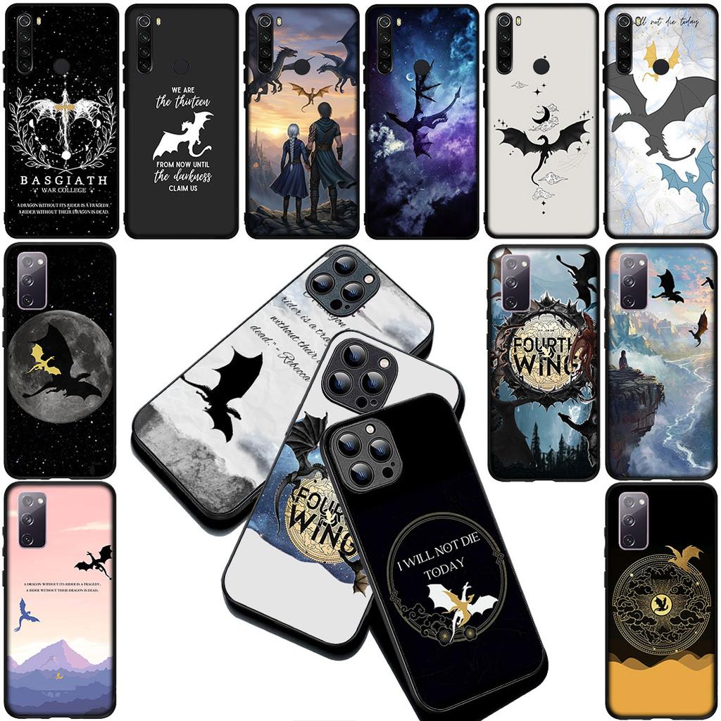 Fourth wing dragons Silicone Cover for Apple iPhone 16 14 15 Plus 11 Pro Max 16E ProMax + 15Plus 16+ 14+ Coque Phone Case
