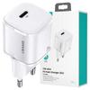 USAMS Land. Network. 1Xusb-C T36 Mini 20W(OnlyHead) Pd3.0 Fast Charging White/White Cc124Tc02 (Us-Cc124)