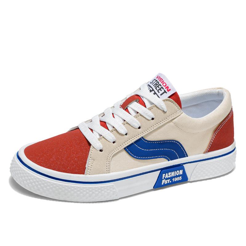 Men's Spring New Breathable Joker Skateboard Shoes Men's Soft-soled Sports Casual Shoes Fashion Canvas Shoes Men.