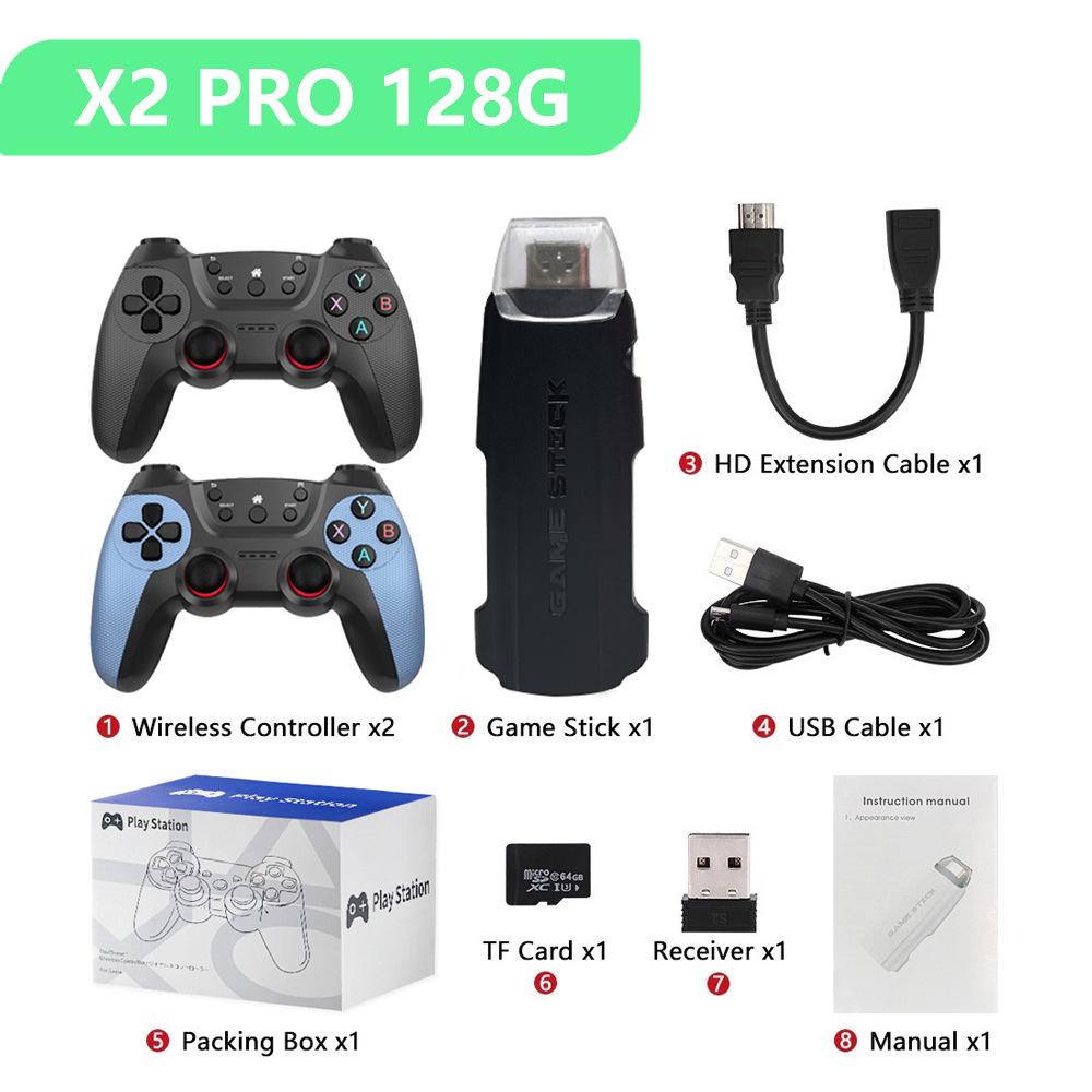 Тщательно отобранная беспроводная 4K HD игровая консоль X2 Pro - Аркадная для двух игроков GD10