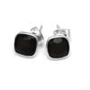Black Onyx 925 Silver Studs Earrings Jewelry, Black Gemstone Women Studs Earrings, Women Handmade Studs Earrings