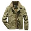 Winter Casual Lamb Wool Cotton Clothes Men's Fleece Thickened Lapel Military Uniform Large Size Cotton Coat